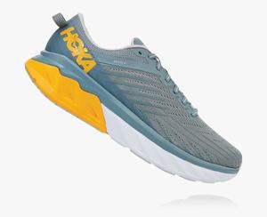 Hoka Arahi 4 Men's Stability Running Shoes Grey/Yellow | APWV-97812