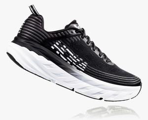 Hoka Bondi 6 Men's Road Running Shoes Black | JXOR-87901