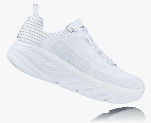 Hoka Bondi 6 Men's Road Running Shoes White | MRTD-24896