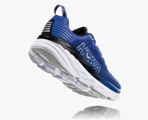 Hoka Bondi 6 Women's Road Running Shoes Blue/Black | QXNP-81609