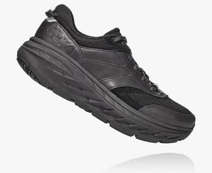 Hoka Bondi Men's Road Running Shoes Black | RBUC-25934