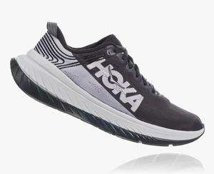 Hoka Carbon X Women's Road Running Shoes Black/White | TAIG-41382