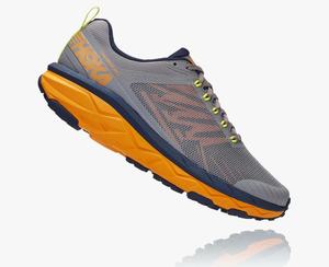 Hoka Challenger ATR 5 Men's Trail Running Shoes Grey/Orange | ZBYV-25639