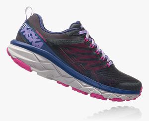 Hoka Challenger ATR 5 Wide Women's Trail Running Shoes Black/Purple | SGBI-75069