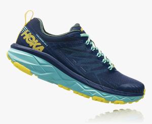 Hoka Challenger ATR 5 Women's Trail Running Shoes Blue/Green | KGQC-69271