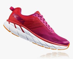 Hoka Clifton 6 Men's Road Running Shoes Red | NCJU-50891