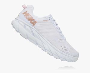 Hoka Clifton 6 Women's Road Running Shoes White | AQCR-62079