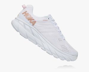 Hoka Clifton 6 Women's Road Running Shoes White | CGPY-04957