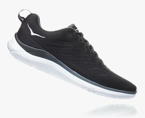 Hoka Hupana EM Men's Road Running Shoes Black/White | GXKV-72034