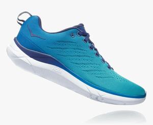 Hoka Hupana EM Women's Road Running Shoes Blue/White | JEQD-39475