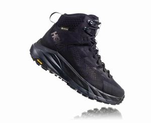 Hoka Kaha GORE-TEX Men's Hiking Boots Black/White | FZAN-34296