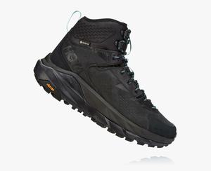 Hoka Kaha GORE-TEX Women's Hiking Boots Black/Light Green | FMVT-86521