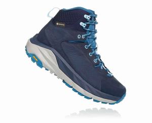 Hoka Kaha GORE-TEX Women's Hiking Boots Black/Blue | KWGR-14752