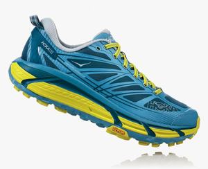 Hoka Mafate Speed 2 Men's Trail Running Shoes Blue/Yellow | GDEF-49285