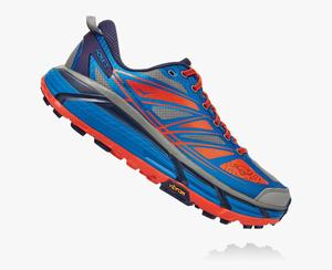 Hoka Mafate Speed 2 Men's Trail Running Shoes Blue/Red | PQZD-69241