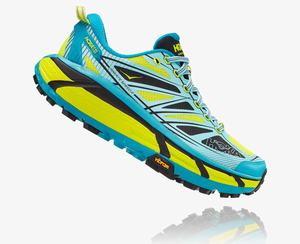 Hoka Mafate Speed 2 Women's Trail Running Shoes Light Blue/Yellow | LVWR-07923