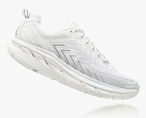 Hoka OV Clifton Women's Walking Shoes White | HGZL-72569