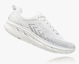 Hoka OV Clifton Women's Walking Shoes White | UJKN-26015