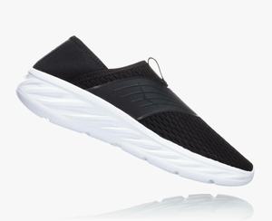 Hoka Recovery Shoes Recovery Men's Recovery Shoes Black/White | XNEU-74618