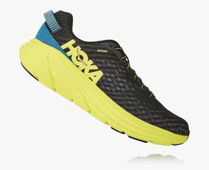 Hoka Rincon Men's Road Running Shoes Black/Yellow | GUIS-53418