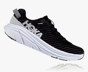 Hoka Rincon Men's Road Running Shoes Black/White | HDGB-73615