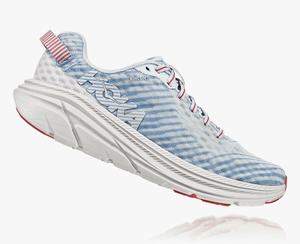 Hoka Rincon Women's Road Running Shoes White/Blue | GJVH-80693