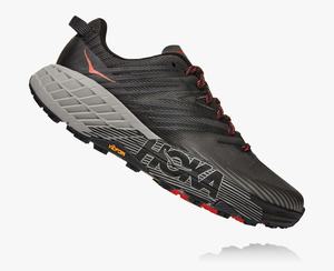 Hoka Speedgoat 4 Men's Trail Running Shoes Grey/Black | SJPV-48956