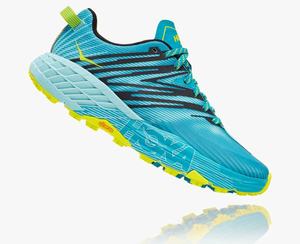 Hoka Speedgoat 4 Wide Women's Trail Running Shoes Light Blue | JRIM-18675