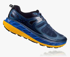 Hoka Stinson ATR 5 Men's Trail Running Shoes Blue/Gold | MDVE-12937