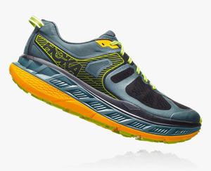 Hoka Stinson ATR 5 Men's Trail Running Shoes Green/Gold | RJWE-68213