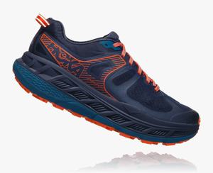 Hoka Stinson ATR 5 Men's Trail Running Shoes Dark Blue | TEAG-07398