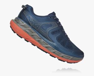 Hoka Stinson ATR 5 Women's Trail Running Shoes Blue/Orange | EXNG-78652