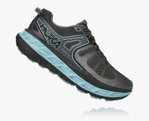 Hoka Stinson ATR 5 Women's Trail Running Shoes Black/Light Green | IZRP-79281