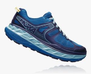 Hoka Stinson ATR 5 Women's Trail Running Shoes White/Blue | WQUY-07326