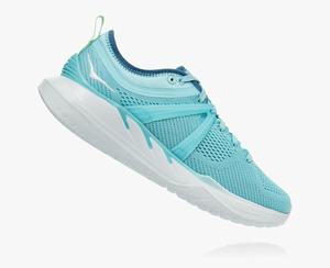 Hoka Tivra Women's Road Running Shoes Light Green/Blue | TERN-75492