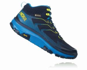 Hoka Toa GORE-TEX Men's Hiking Boots Black/Blue | NTCU-02961