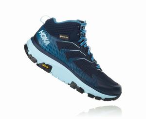 Hoka Toa GORE-TEX Women's Hiking Boots Black/Blue | DJFL-97801