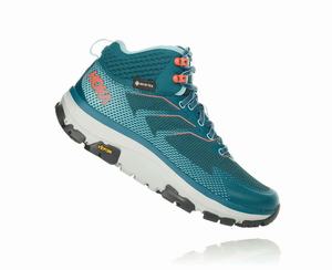 Hoka Toa GORE-TEX Women's Hiking Boots Black/Blue | ZRGB-47905